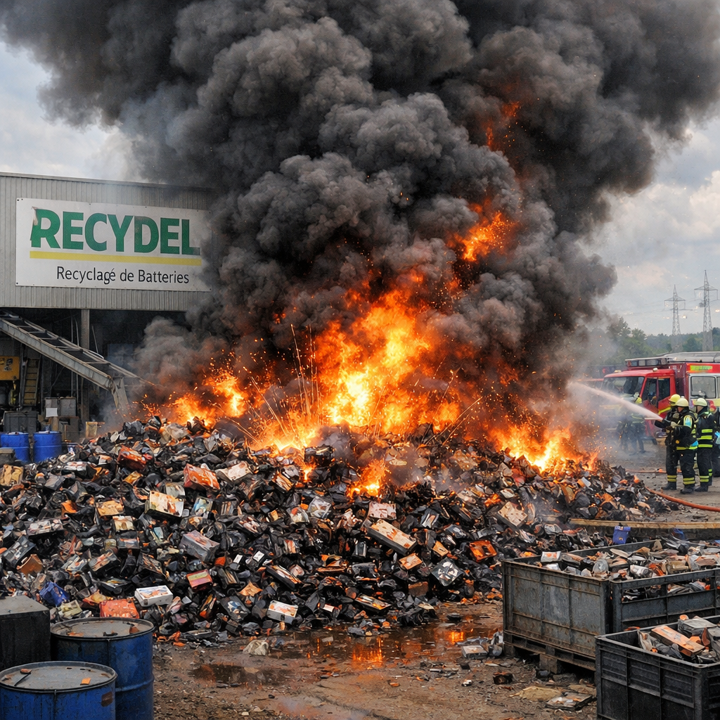 Il faut des solutions pour stopper les incendies chez Recydel