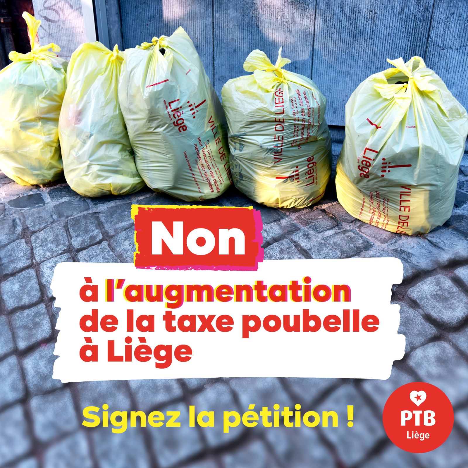 Liège : le PTB réagit contre l’augmentation de la taxe poubelles