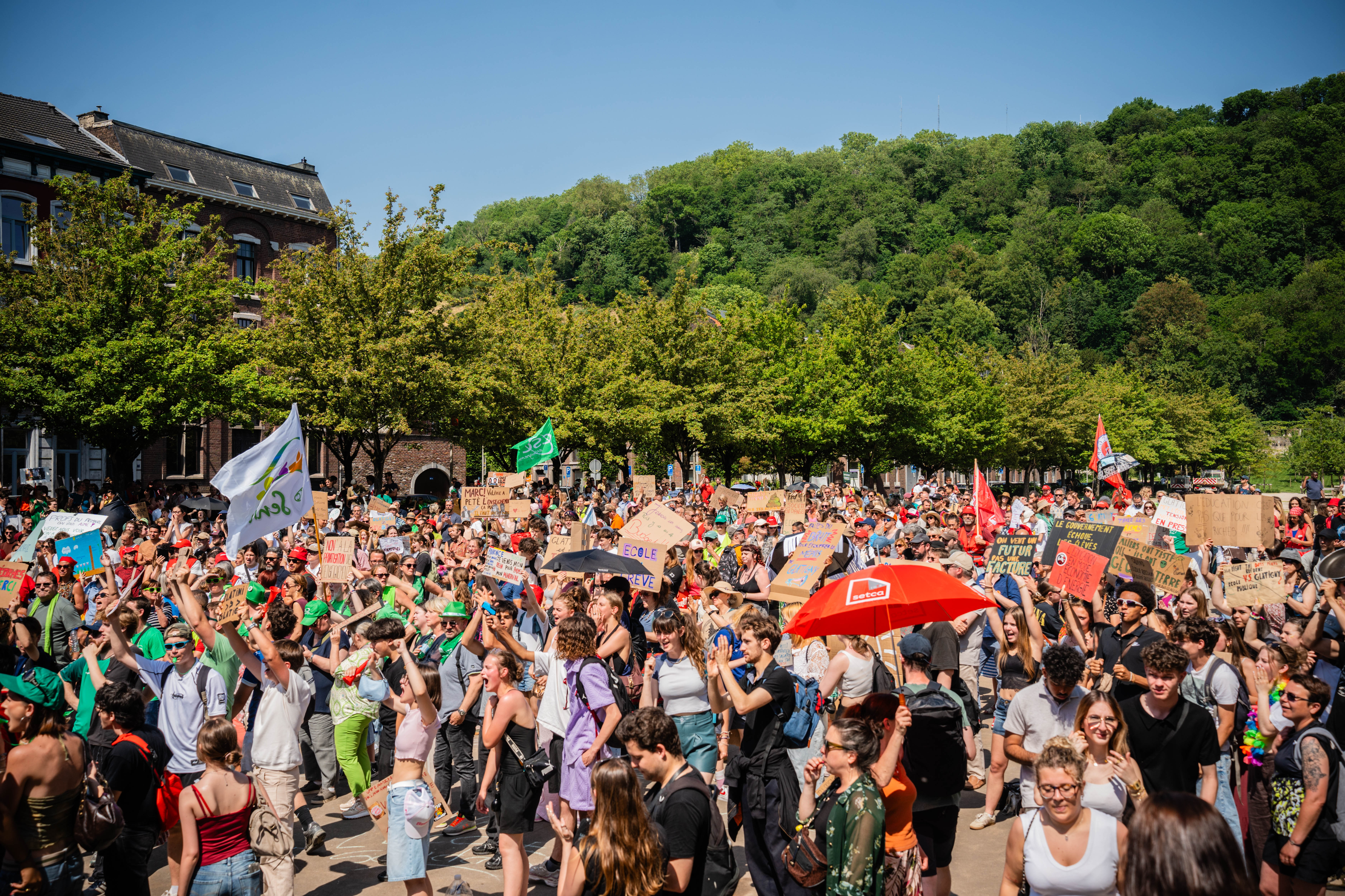 Manifestation pour l'enseignement - Esplanade Saint-Léonard - Liège - 27 mai 2026