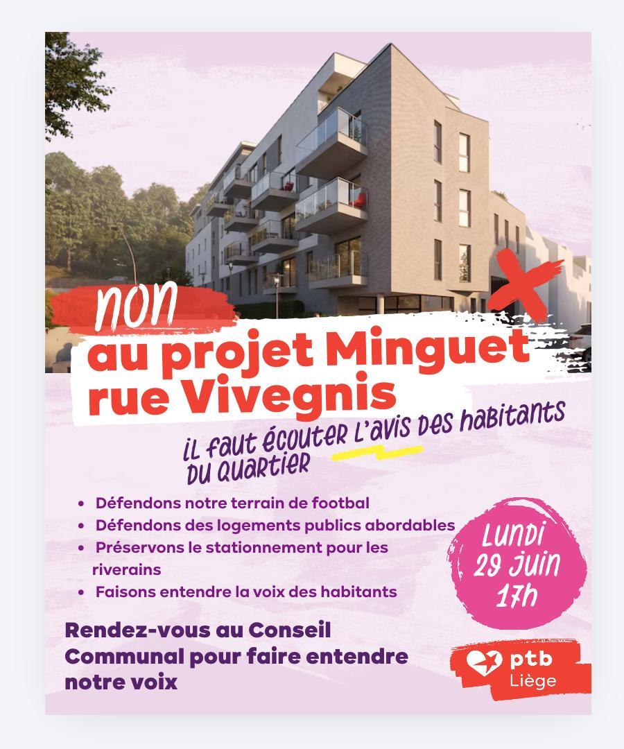 Projet immobilier « MIMOB » rue Vivegnis : la Ville va-t-elle laisser le promoteur imposer sa loi sur l’espace public et le logement ?